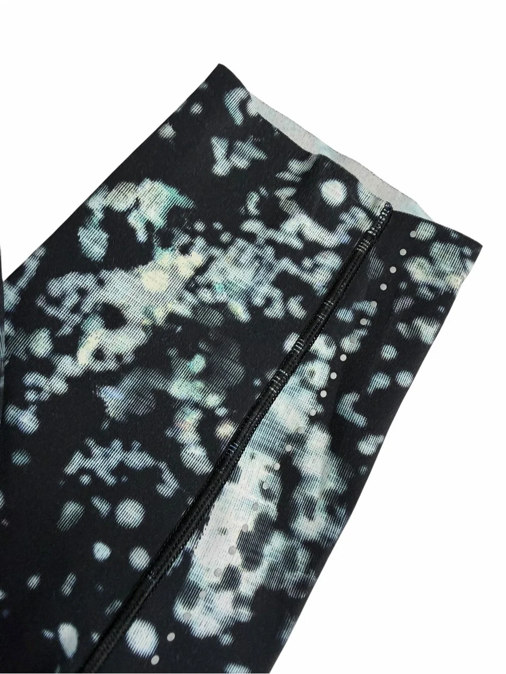 Lululemon Fast and Free Tights Pixel Haze Multi Black leggings w pockets 6